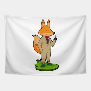 Fox Groom Ring Wedding Tapestry