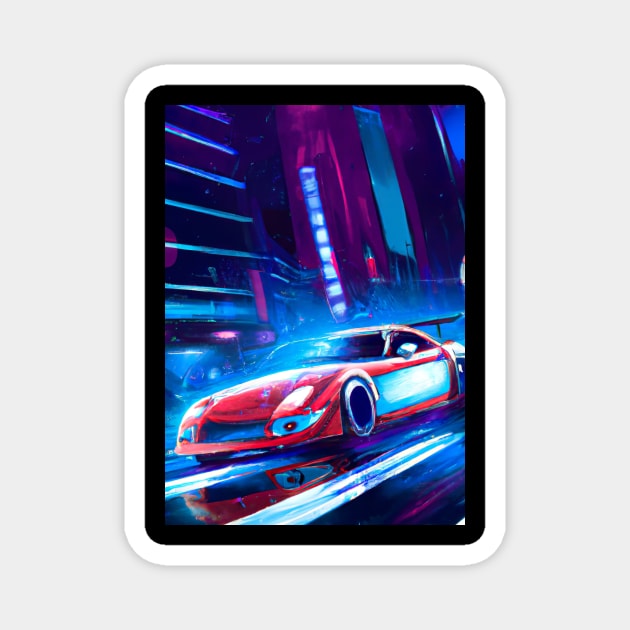 Sports car in Big City Magnet by maxcode