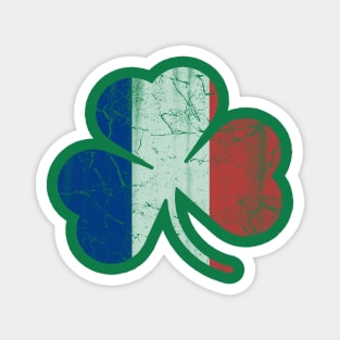 France Flag French Shamrock Irish St Patricks Day Magnet