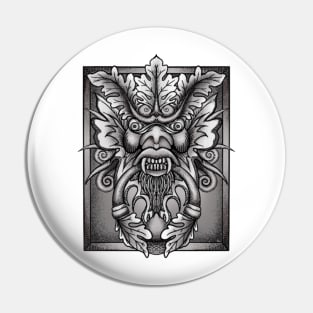 Demon Fantasy Door Knocker Pin