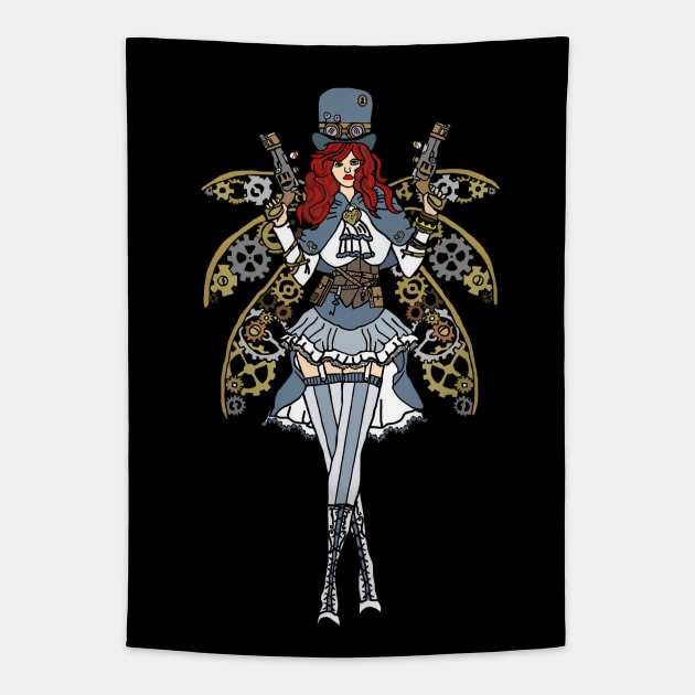 Steampunk Fairy Tapestry by imphavok