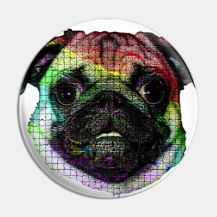 Rainbow Pug Pin