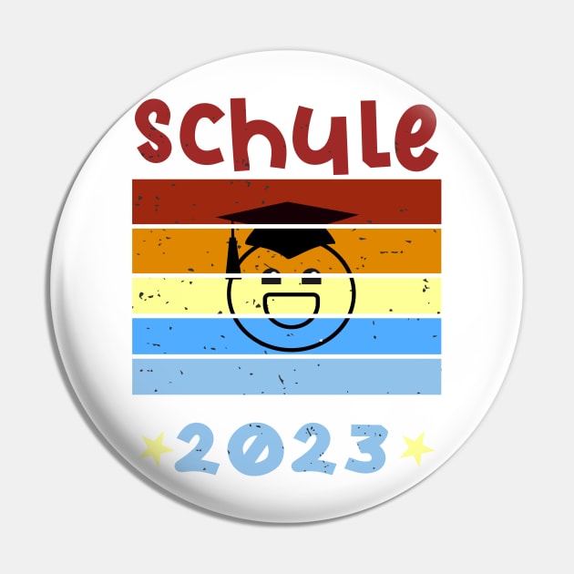 Schule 2023 1. Klasse Smile Schulbeginn T shirt Pin by chilla09