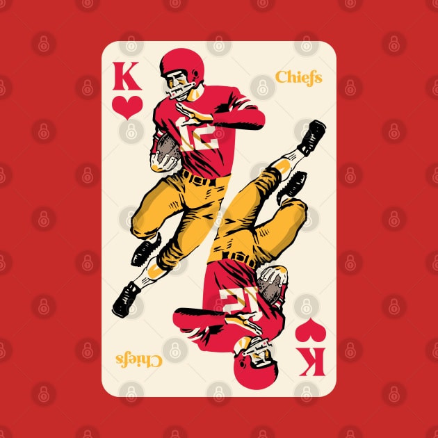 Kansas City Chiefs King of Hearts by Rad Love