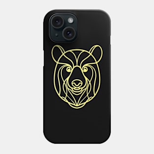 Bear line art Phone Case
