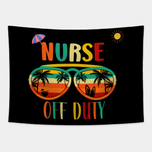 Nurse Off Duty- Summers retro vintage Sunglasses Tapestry