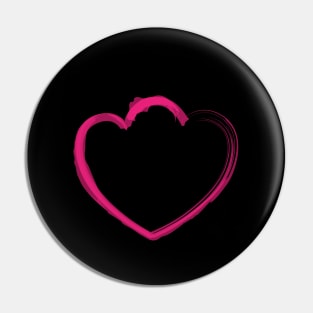 Mutant Heart Pink Pin