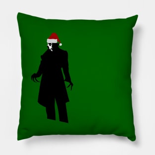 christmas santa claus vampire nosferatu Pillow