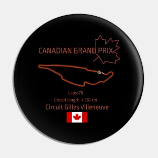 Canadian Grand Prix, Montreal, Circuit Gilles Villeneuve, F1 Pin