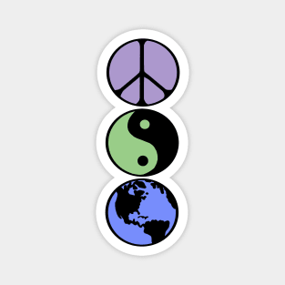 Peace Balance Earth Magnet