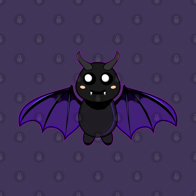 Cute Flying Vampire Bat by JaussZ