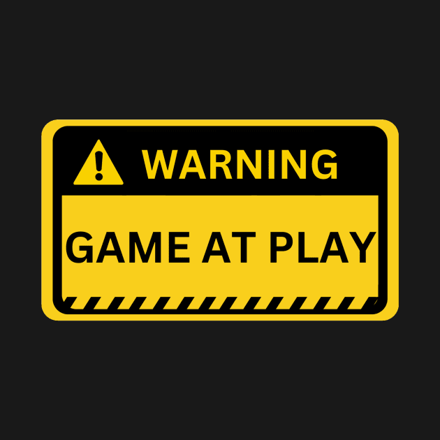 game at play- yellow warning sign by NiksDesign
