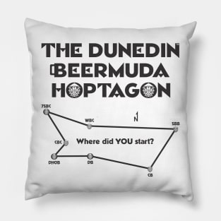 Dunedin Beermuda Hoptagon 2 sided (BLACK INK) Pillow