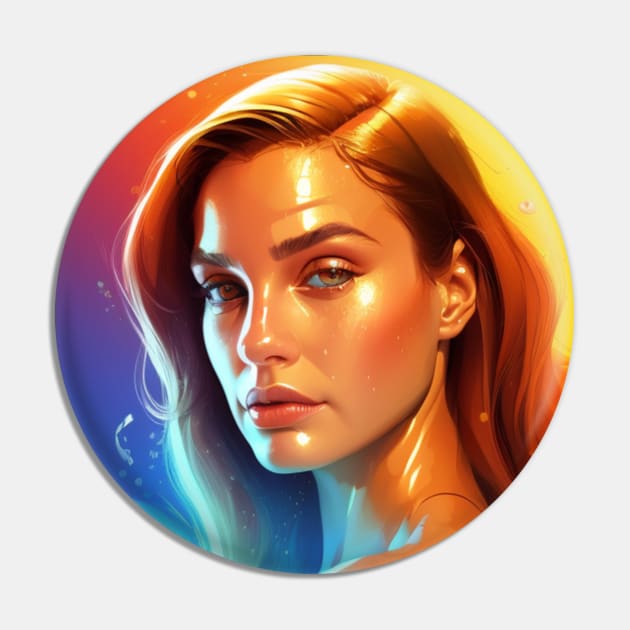 Portrast of Natalie Portman Digital Redition Pin by This is ECP