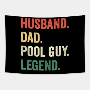 Husband Dad Pool Guy Legend Tapestry