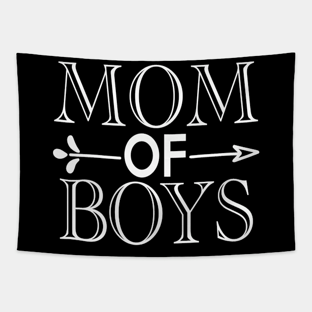 Mom Of Boys, Gift for Mom, Mama Gift, Mom Gift, Gift for Mama, Mother Gift, Mom Birthday Gift, Mother Birthday Gift Tapestry by CoApparel