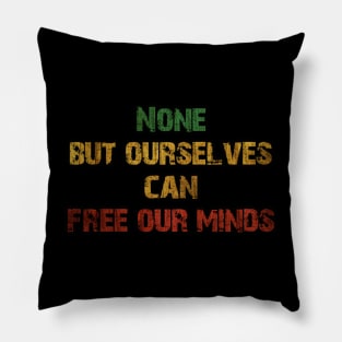 free our minds Pillow