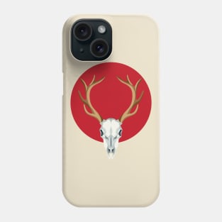 Red deer's Skull Phone Case