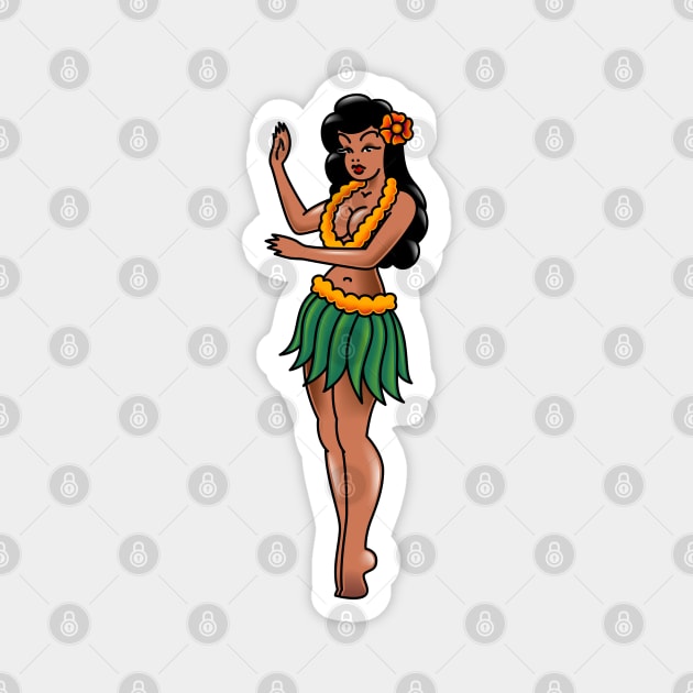 Hula Girl Magnet by OldSalt