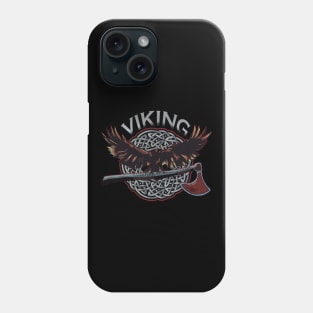 Viking Raven with Battle Axe Phone Case