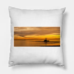 Liquid Gold Sunset Pillow