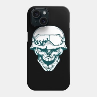 Niche Skull Island Mod Art  Calabera Militar Phone Case