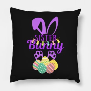 Sister Bunny Happy Easter Bunny Pillow