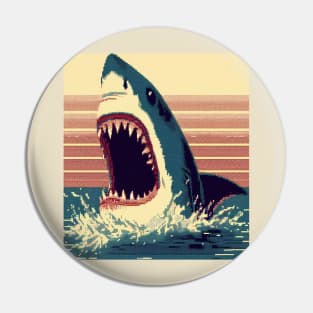 Shark Week Vintage Graphic Pin