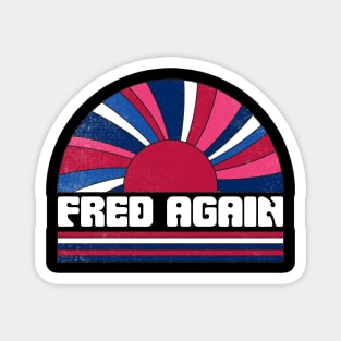 Fred Proud Name Personalized Retro Flowers Beautiful Magnet