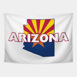 Arizona Colored State Tapestry