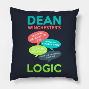 DEAN WINCHESTER'S LOGIC Pillow