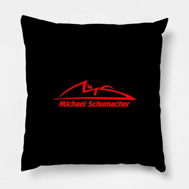 Michael Schumacher F1 Pillow by Angiemerry