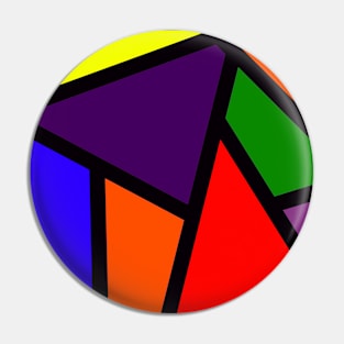 Rainbow Color Block Pin