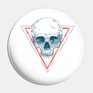 Skull in triangle II Pin