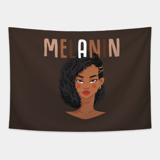 melanin queen Tapestry by kevenwal