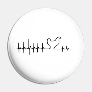 Heartbeat Chicken EKG Pin