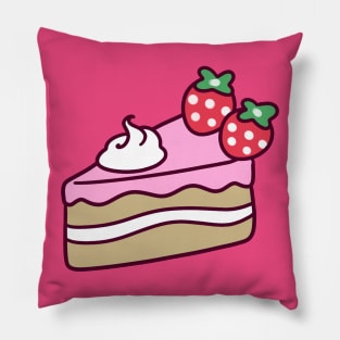 Strawberry Cake Slice Pillow