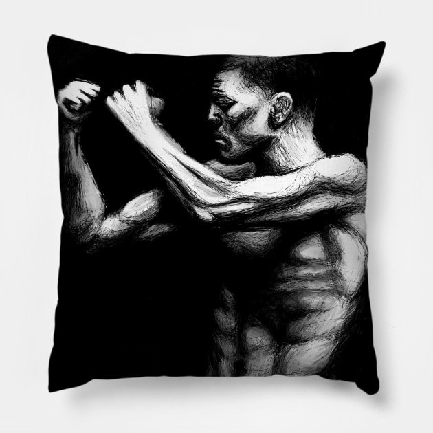 Nick Diaz no letters Pillow by BlackCollarPolitics