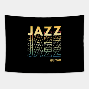 Jazz Guitar Repeated Text Tapestry