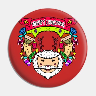 Santa Claus decorated Pin