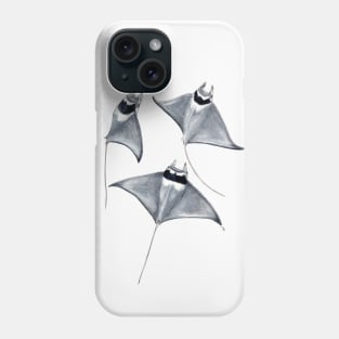 Devil fish manta ray Mobula mobular Phone Case