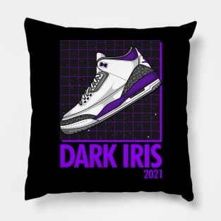 AJ 3 Iris Dark Sneaker Pillow