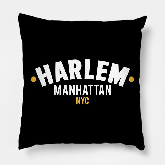 Harlem - Manhattan, New York Pillow by Boogosh