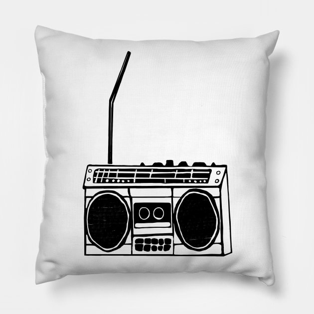 Boombox Pillow by msmart