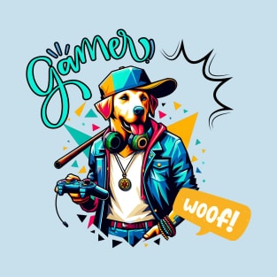 Gamer Dog - WOOF! T-Shirt