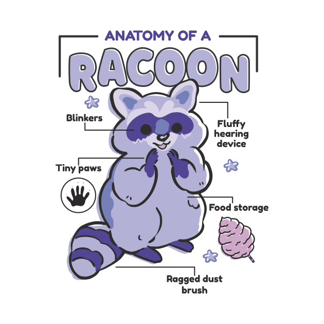 Anatomy Of A Raccoon Cute by Visual Vibes