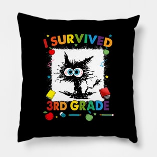 Last Day Of Third 3Rd Grade I Survived Third 3Rd Grade Pillow