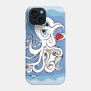 es octopus doodleflow Phone Case