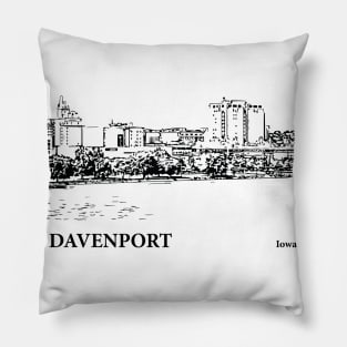 Davenport Iowa Pillow