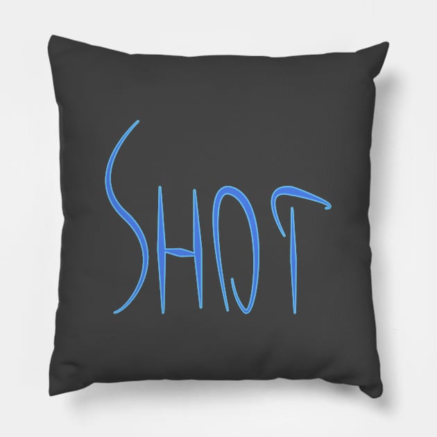 Shot Pillow by Blue shot